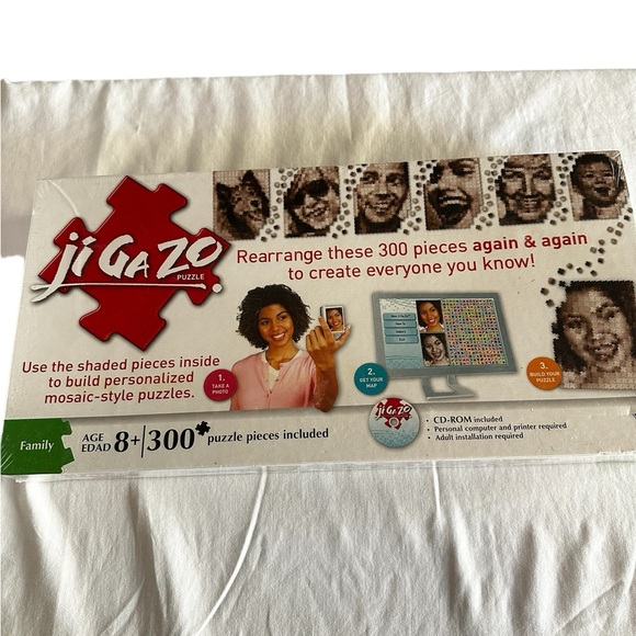 HASBRO JI GA ZO CREATE YOUR OWN MOSAIC STYLE PUZZLE GAME NIGHT PARTY - Picture 2 of 11